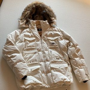 Men’s Bogner Down Jacket with Hood Raccoon Fur & Trim, Outstanding Featu…